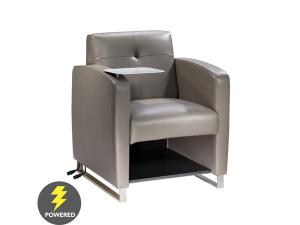 Tech Tablet Chair w/ Power (CECH-018)-- Trade Show Rental Furniture