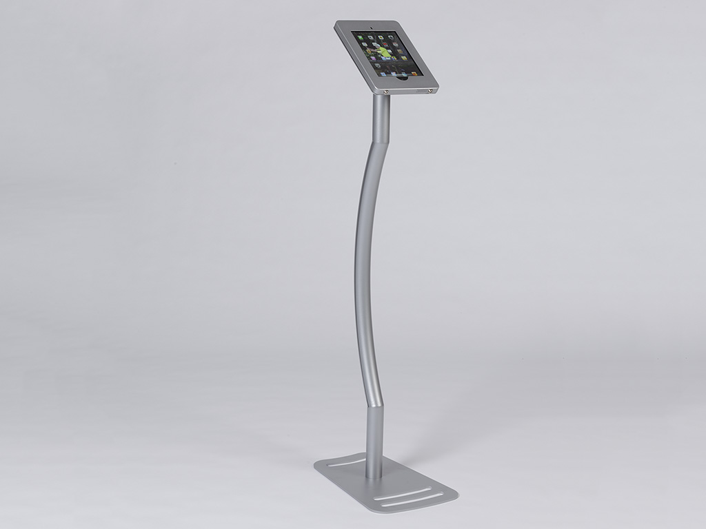 MOD-1339 Portable iPad Kiosk -- Silver