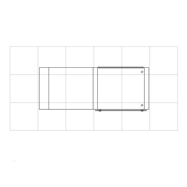 ECO-37C Sustainable Counter - Plan View